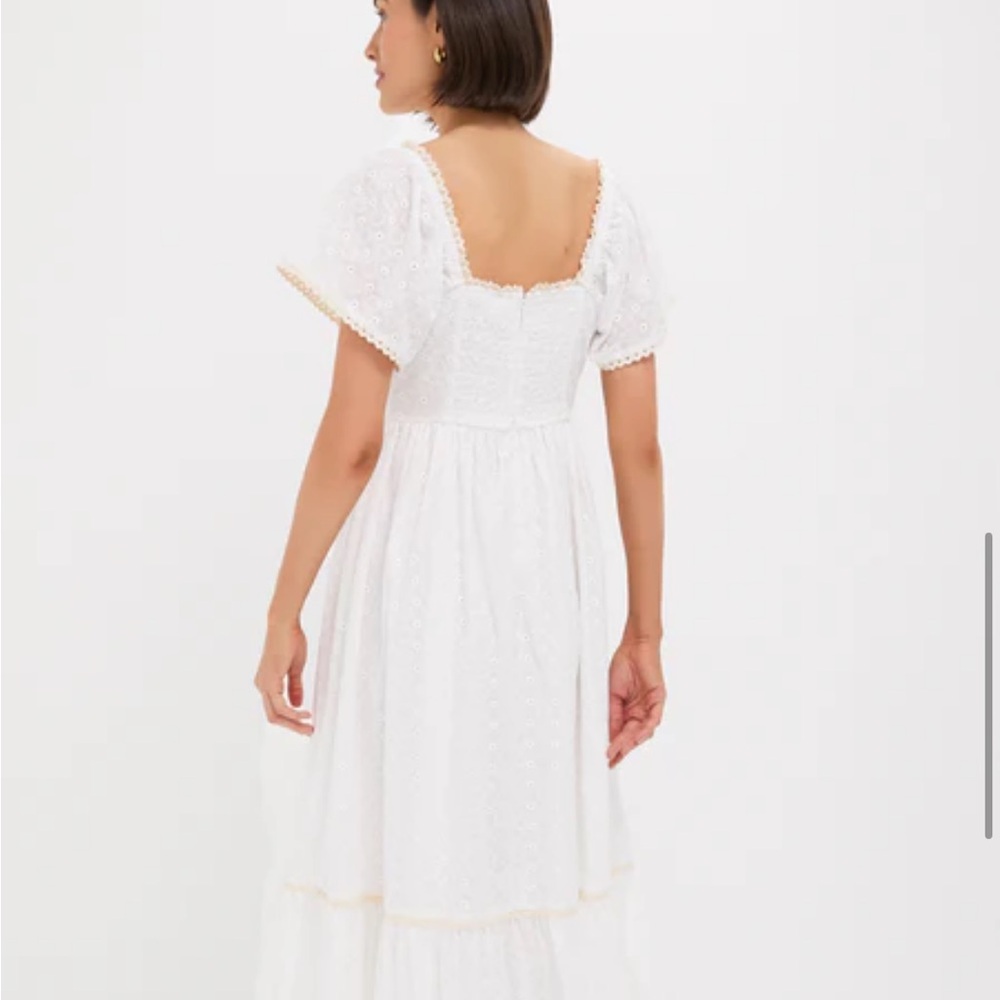 Tuckernuck Pomander Place Dainty Eyelet Holley Dress - White medium NWT - Picture 4 of 9